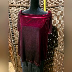 Ashley Stewart velvet blouse size 14/16